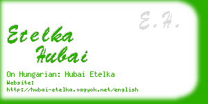 etelka hubai business card